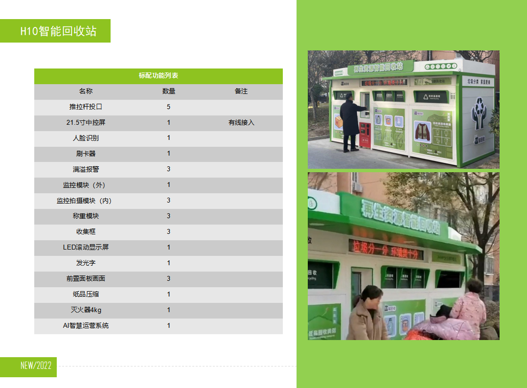貓先生智能再生資源回收站，廢舊物資回收站，智能再生資源回收箱配置，社區(qū)垃圾分類站生產(chǎn)廠家