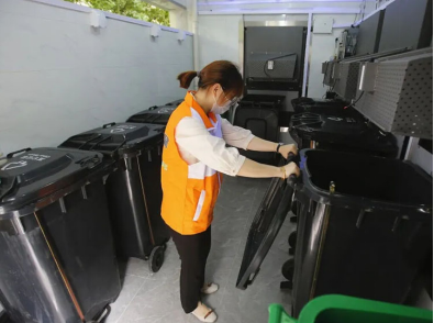 貓先生，智能垃圾分類設(shè)備，垃圾房廠家，定時定點(diǎn)垃圾收集點(diǎn)