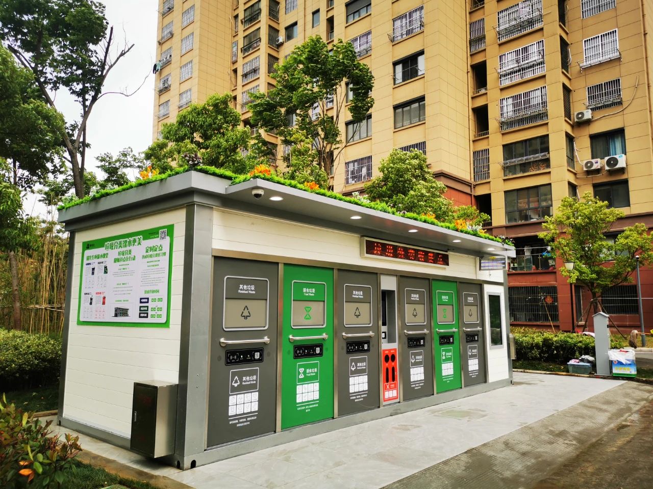 貓先生智能垃圾分類房，定時定點垃圾收集站 ，垃圾房生產(chǎn)廠家