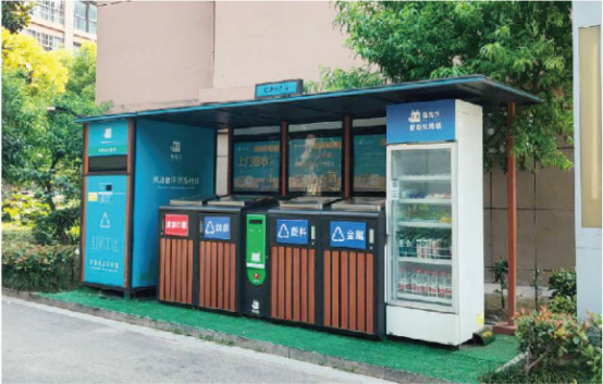 貓先生智能垃圾分類亭價(jià)格，定時(shí)定點(diǎn)垃圾收集點(diǎn) ，垃圾亭生產(chǎn)廠家